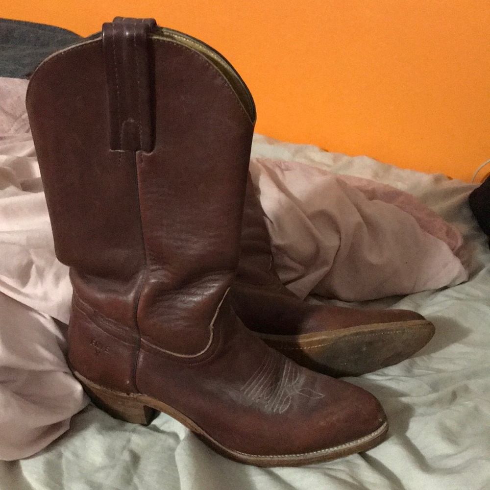 VINTAGE cowboy/motorcycle boots